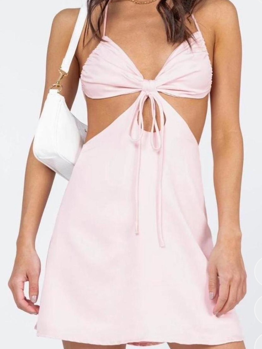 Princess Polly Light Pink Cut-Out Mini Dress